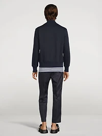 Linen And Cotton Bomber Jacket