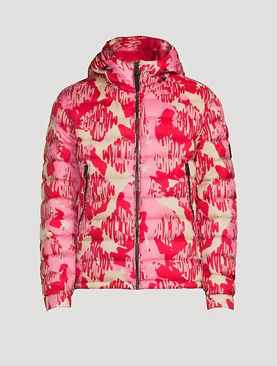 Keagan Quilted Down Jacket Abstract Print