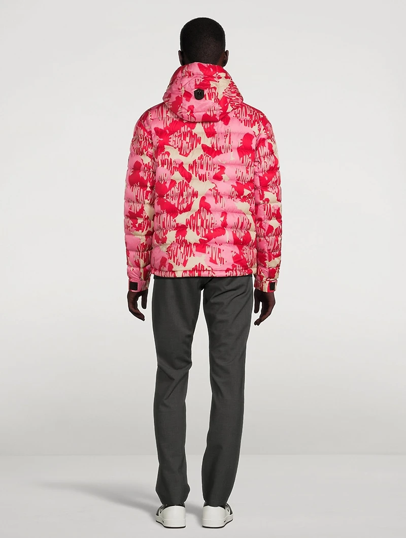Keagan Quilted Down Jacket Abstract Print