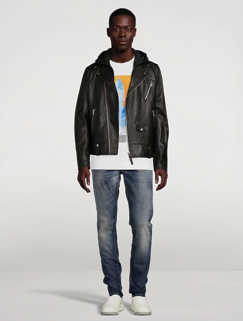 Magnus 2-in-1 Leather Biker Jacket