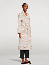 Belted Knit Duster Coat