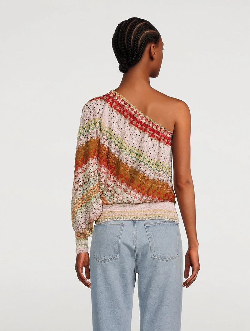 One-Sleeve Crochet Sweater