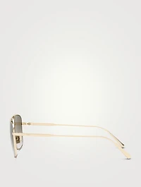 DiorBlackSuit N1F Square Aviator Sunglasses