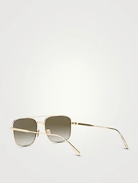 DiorBlackSuit N1F Square Aviator Sunglasses