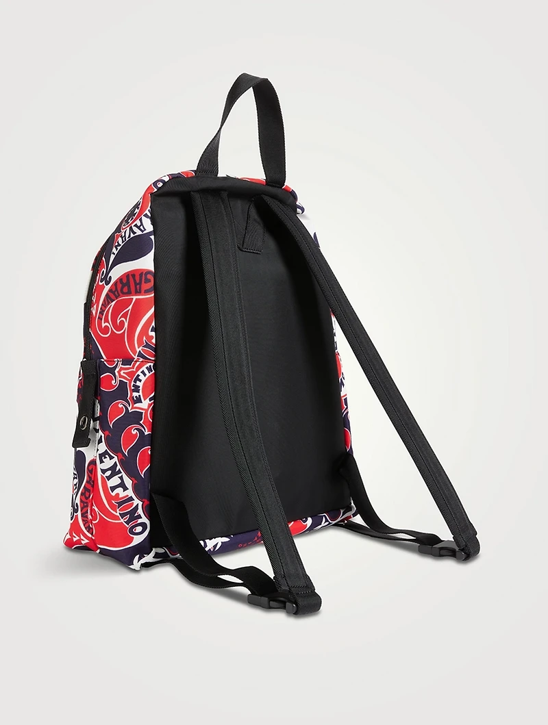 Nylon Backpack In Archive Manifesto Bandana Print