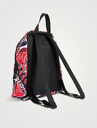 Nylon Backpack In Archive Manifesto Bandana Print