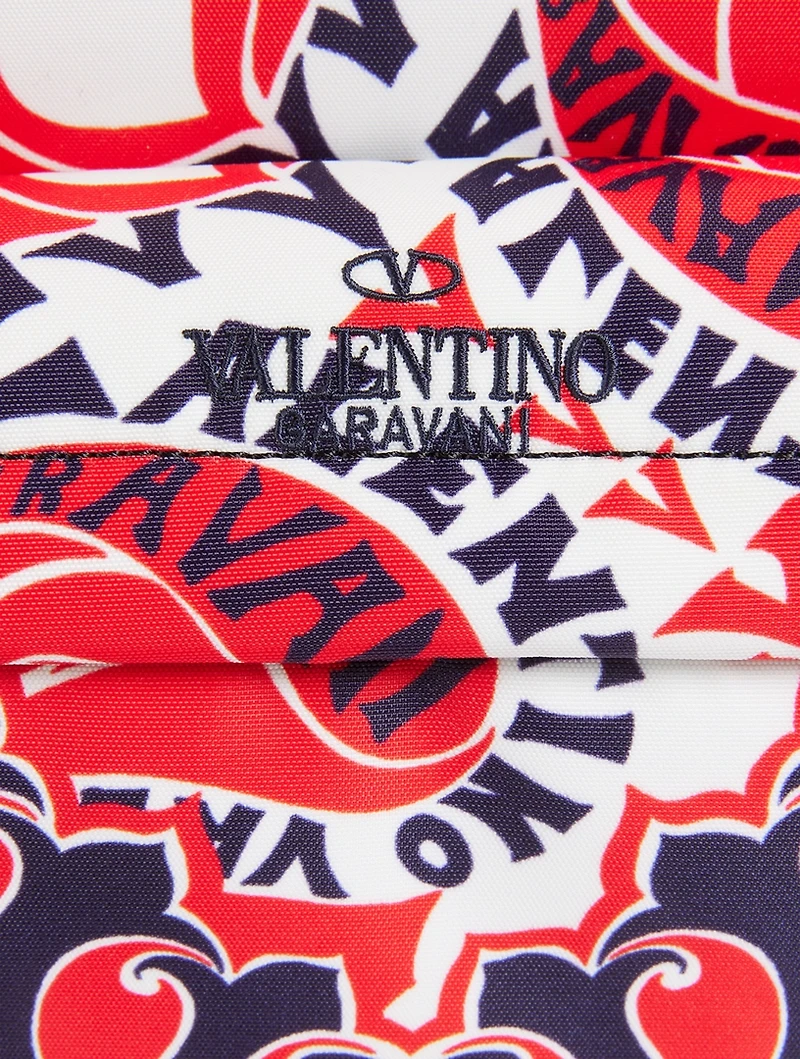 Nylon Backpack In Archive Manifesto Bandana Print