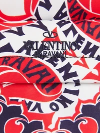 Nylon Backpack In Archive Manifesto Bandana Print