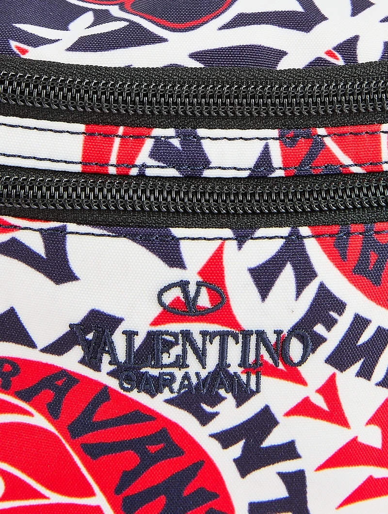 Canvas Belt Bag In Archive Manifesto Bandana Print