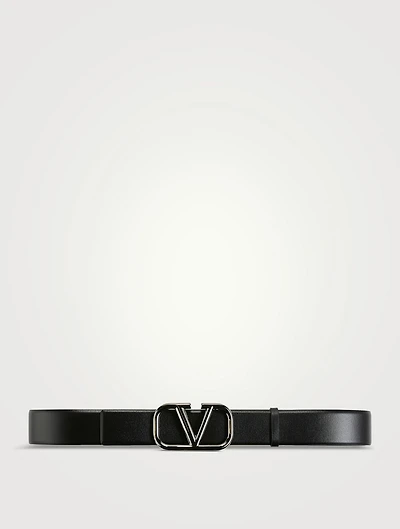 VLOGO Signature Leather Belt