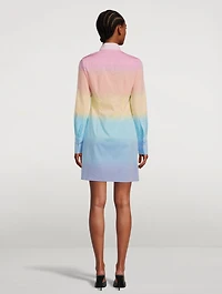 Rainbow Mini Shirt Dress