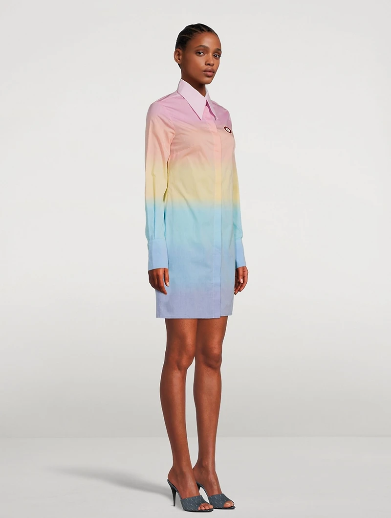 Rainbow Mini Shirt Dress