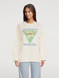 Screen-Printed Boyfriend Sweatshirt