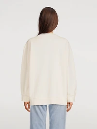 Screen-Printed Boyfriend Sweatshirt
