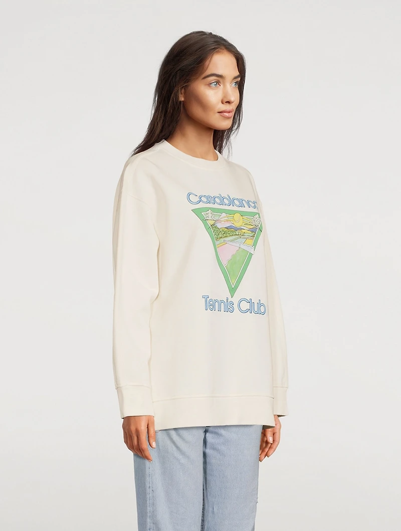 Screen-Printed Boyfriend Sweatshirt