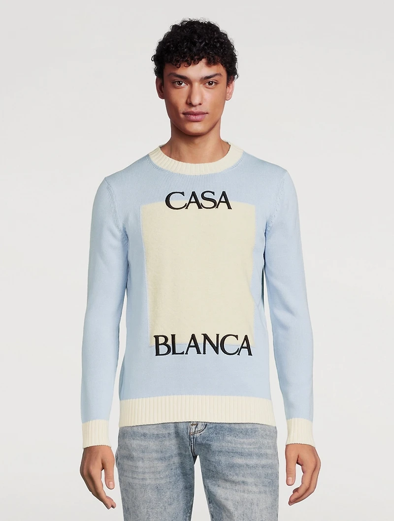 Cotton Logo Sweater