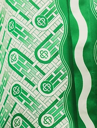 Ping Pong Monogram Silk Cuban Shirt