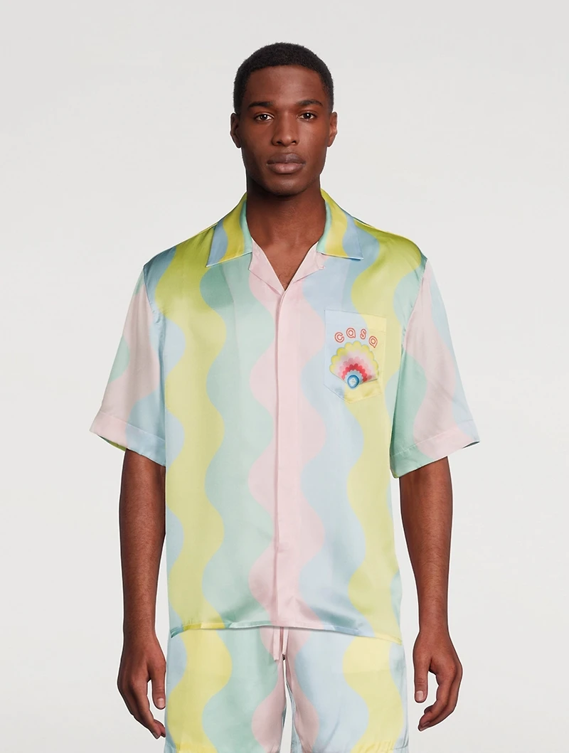 Casa Shell Silk Cuban Shirt