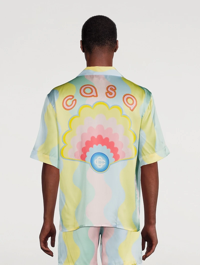 Casa Shell Silk Cuban Shirt