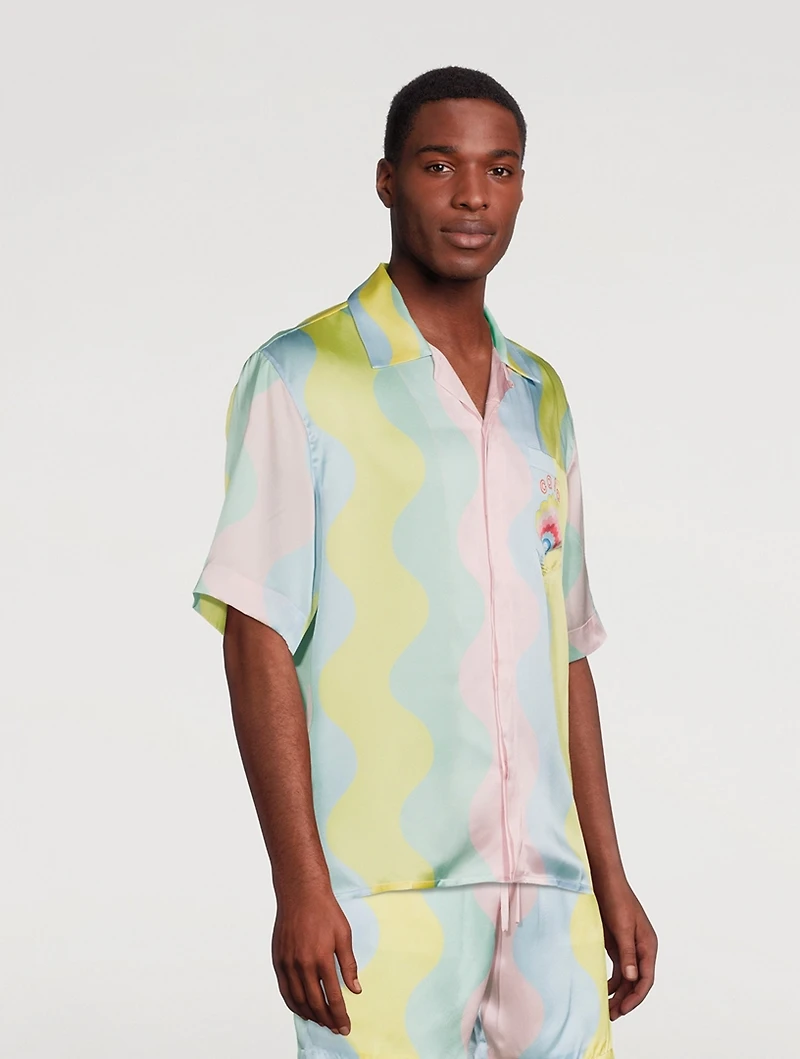 Casa Shell Silk Cuban Shirt