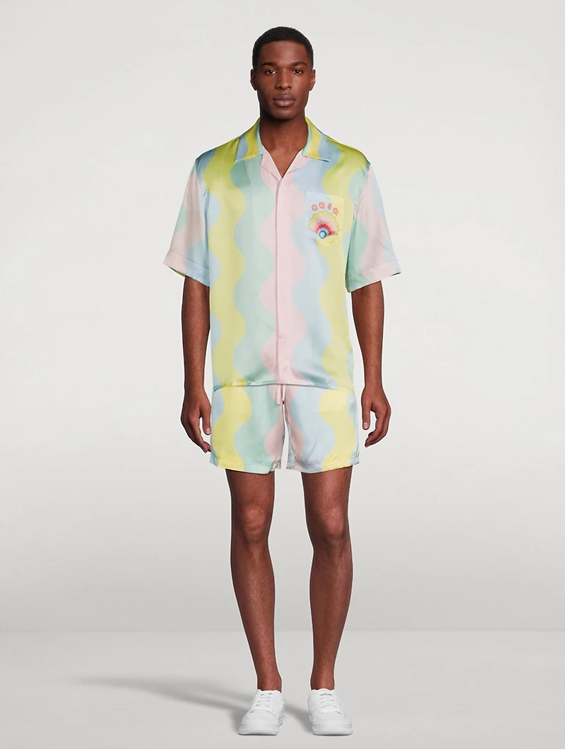 Casa Shell Silk Cuban Shirt
