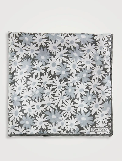 Silk Pocket Square In Floral Print
