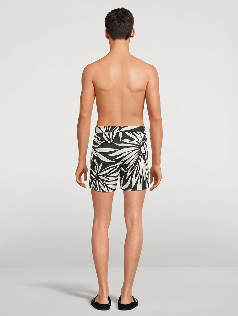 Cotton Stretch Printed Shorts
