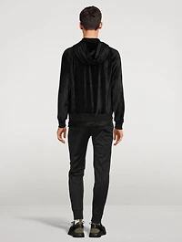 Fluid Velour Zip Hoodie
