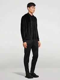 Fluid Velour Zip Hoodie