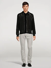 Velour Short-Sleeve Polo Shirt
