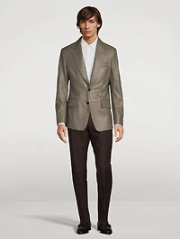 Leather Single-Breasted Jacket