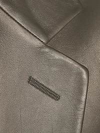 Leather Single-Breasted Jacket