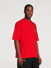 Cotton T-Shirt With Back Logo