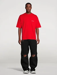 Cotton T-Shirt With Back Logo