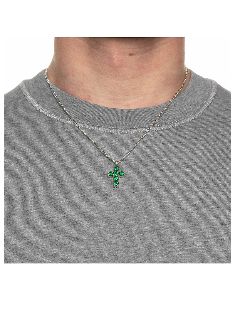 Sterling Silver Cross Chain Necklace