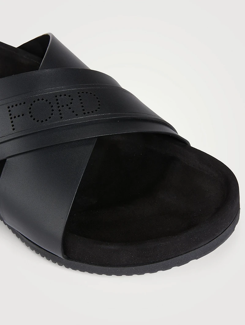 Wicklow Leather Slider Sandals