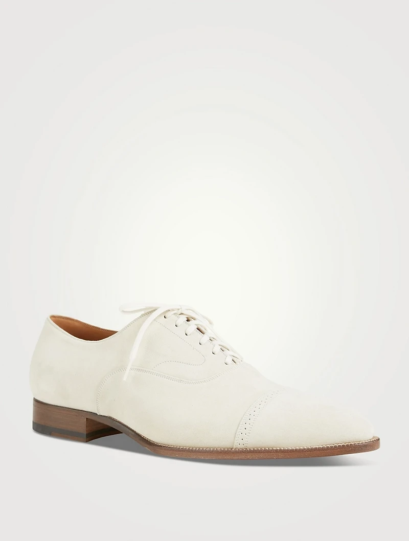 British Suede Lace-Up Shoes