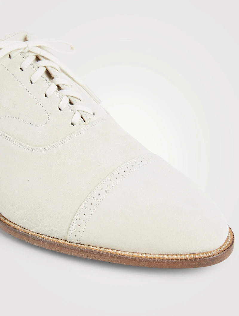 British Suede Lace-Up Shoes