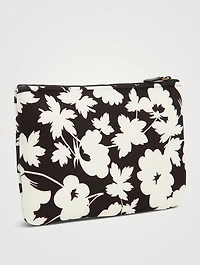 Neoprene Scuba Small Pouch In Floral Print
