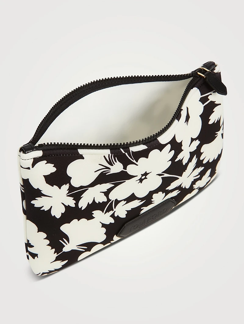 Neoprene Scuba Small Pouch In Floral Print