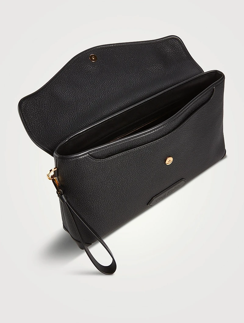 Buttery Leather Large Clutch