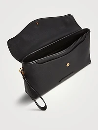 Buttery Leather Large Clutch