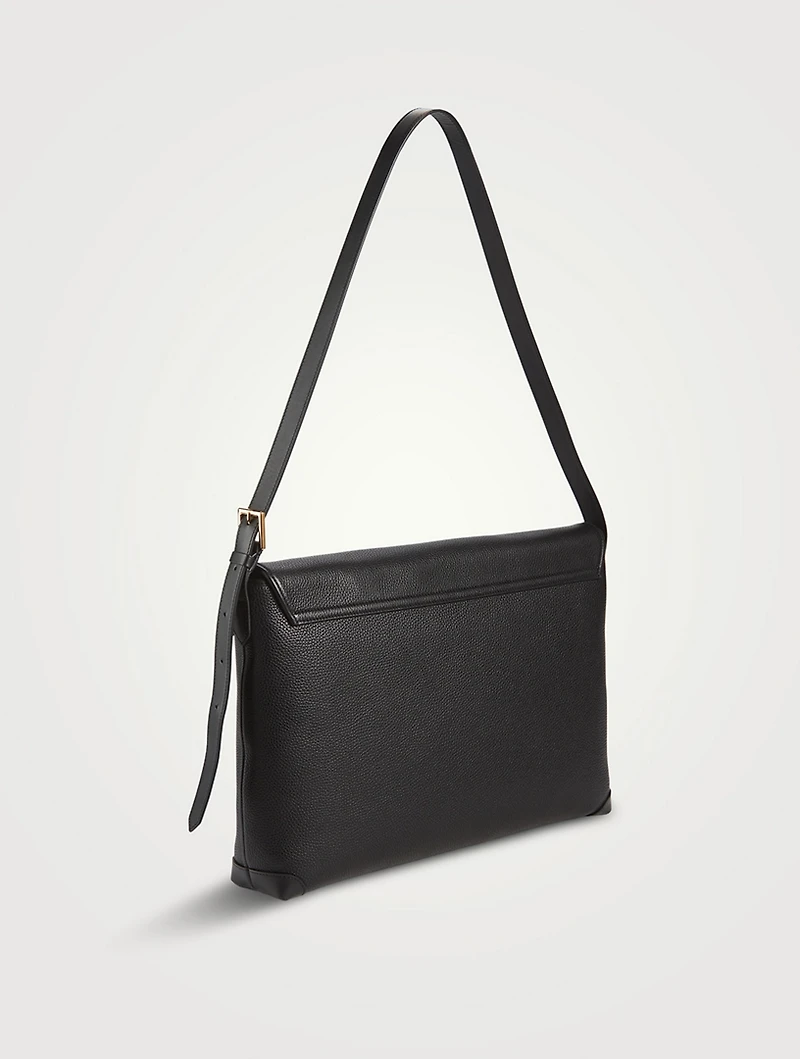 Smooth Leather Shoulder Bag
