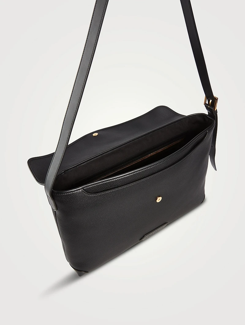 Smooth Leather Shoulder Bag