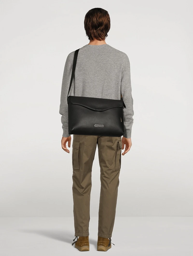 Smooth Leather Shoulder Bag