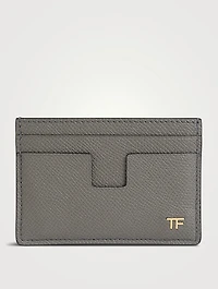 T Line Leather Card Holder