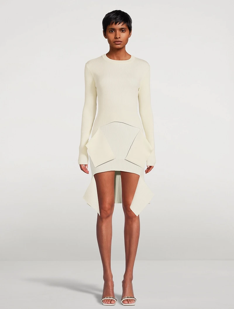 Cut-Out Ribbed Sweater