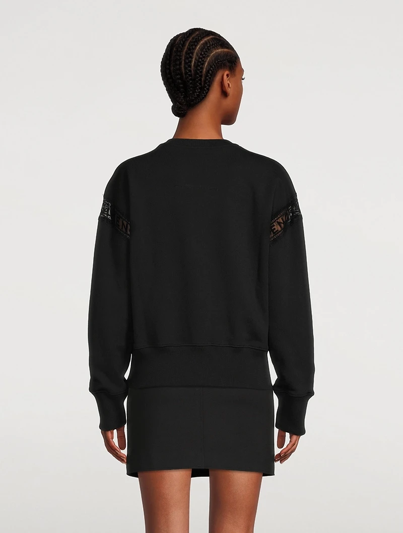 Lace Webbing Sweatshirt