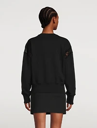 Lace Webbing Sweatshirt