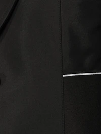 Logo-Elastic Cotton Blazer